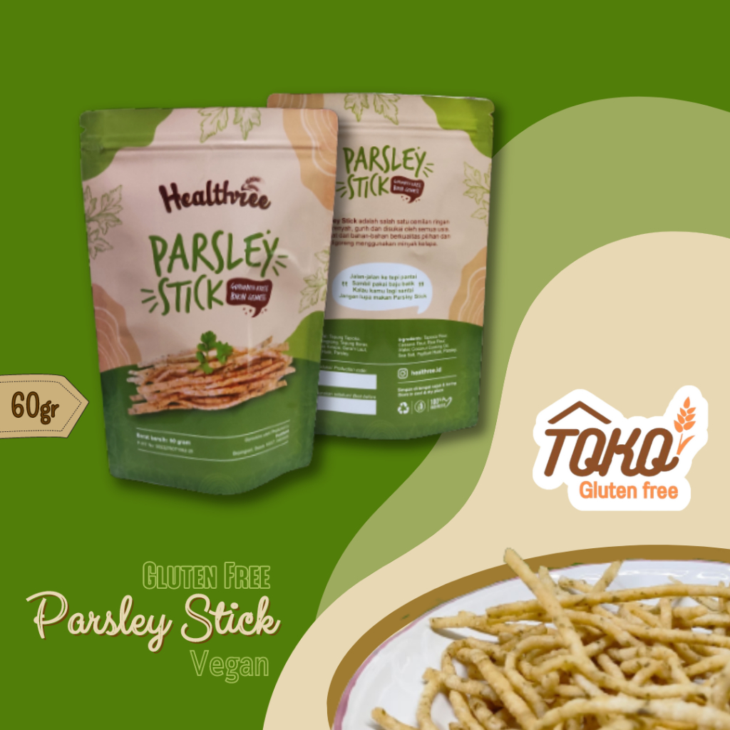 

Parsley Stick Gluten Free Snack Vegan Special Needs Egg Free Dairy Free No Sugar 60 gr