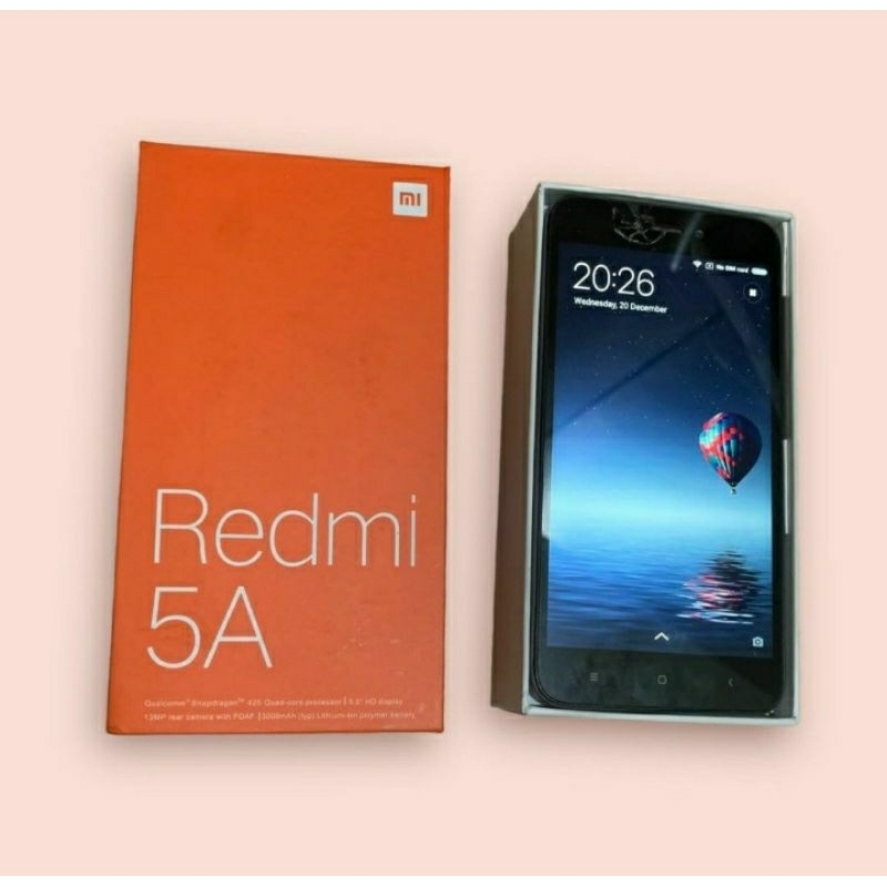 Xiaomi Redmi 5A Second Gray 2/16 Layar Retak