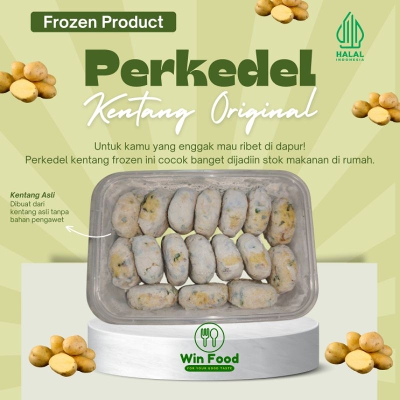 

Perkedel Kentang Frozen Win Food | isi 20pcs