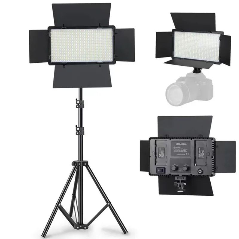 Paket Lengkap Lampu Foto LED Lampu Lighting Lampu Sorot Lighting Studio + Tripod Lampu Konten Kreato