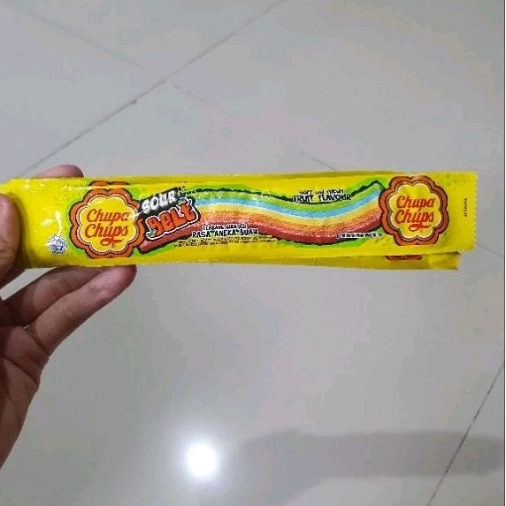 

Chupa chups sour belt Rainbow kembang gula permen jelly 8gr