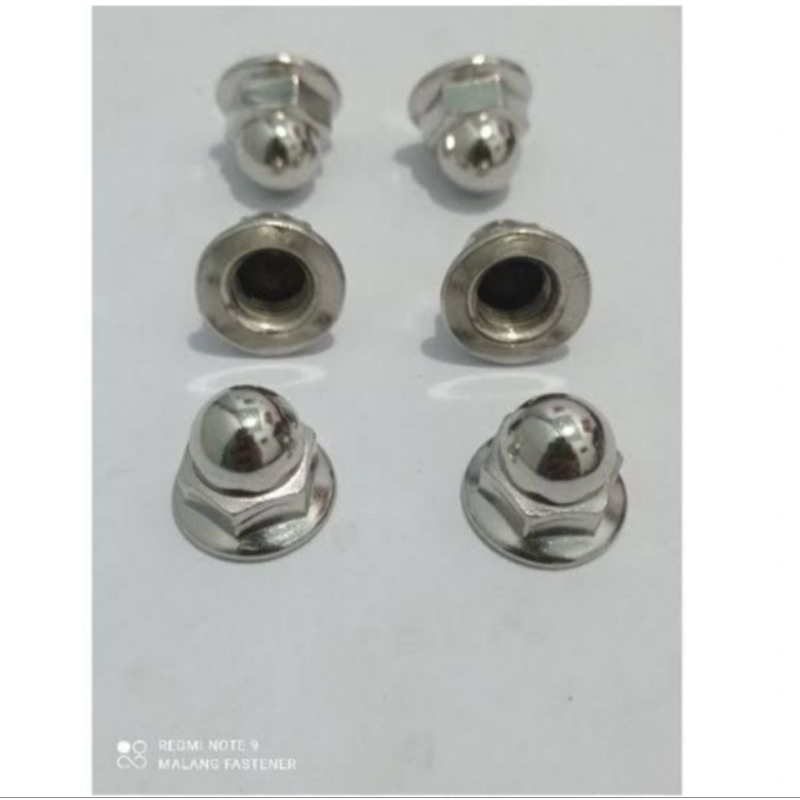 Mur Topi 14 M10/ Mur Topi M10 Kunci 14 Pendek