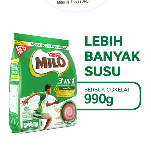 

88 MILO 3in1 ACTIVGO Susu Coklat Pouch 99g