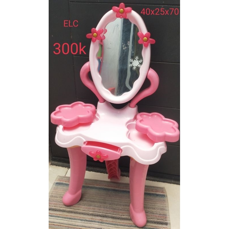 Meja rias anak perempuan mainan Early Learning Centre ELC 40x25x70 preloved