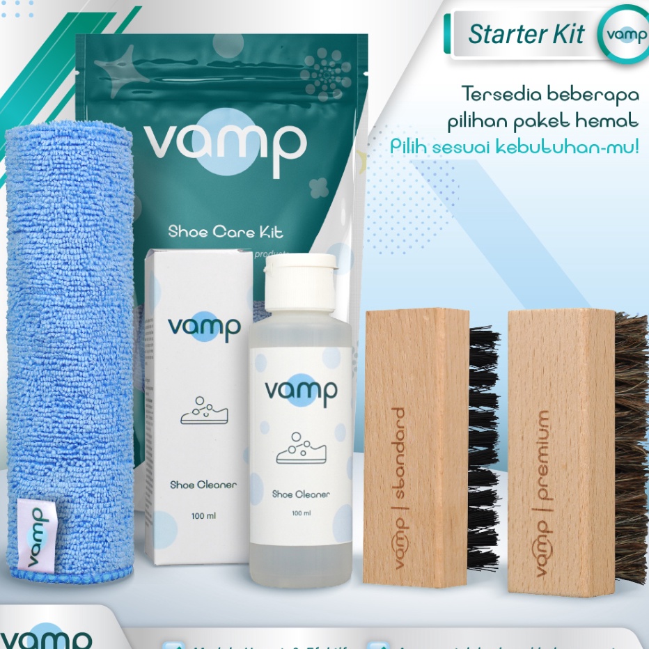 V44859 Shoe Cleaner 1ml  Pembersih Sepatu Sabun Cuci Sneakers by Vamp Shoe Care  Easy Cleen