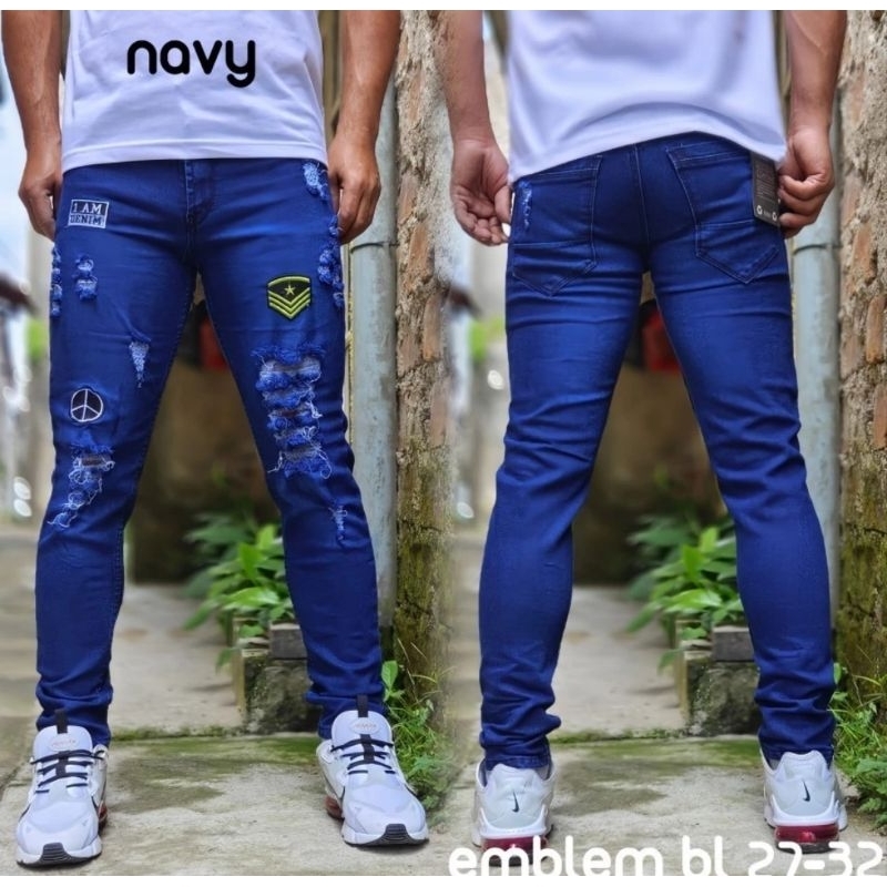 Celana jeans premium grade A sobek Ariel Noah Banjarmasin Tabalong