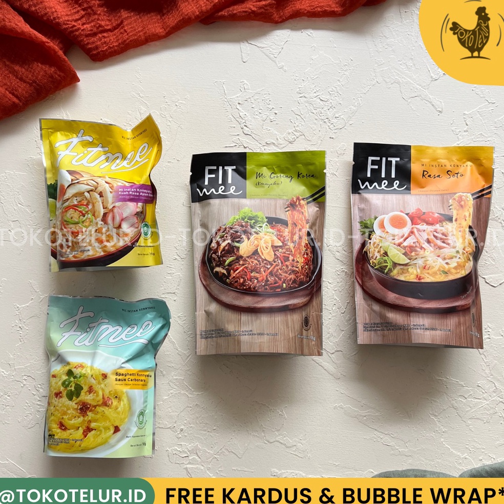 

Fitmee FitMee Shirataki Noodle Mie Shirataki Rendah Kalori Low Calorie Mie Diet Bebas Kolestrol Rendah Gula dan Tinggi Serat