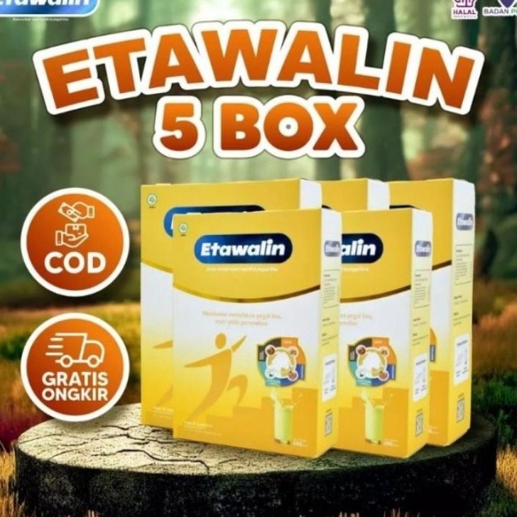 

MEGA SALE PAKET 5 BOX ETAWALIN Susu Kambing Etawa Tingkatkan Kepadatan Kesehatan Tulang Sendi Susu Anti Asam Urat Rematik Reumatik Nyeri Sendi