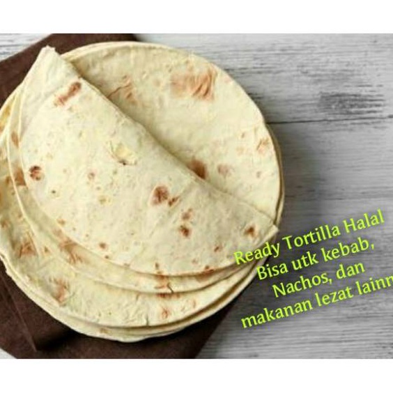 Free Ongkir Tortilla 2cm isi 1 lembar tortila kulit kebab bungkus kebab bahan kebab halal daging keb