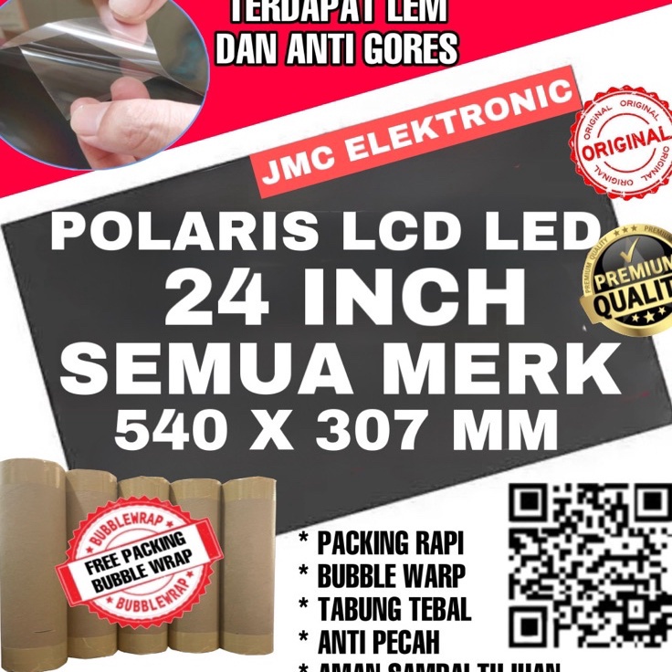 DhB POLARIS LCD 24 INC  DERAJAT POLARIZER TV LCD 24 INCH  DERAJAT POLARISER 24