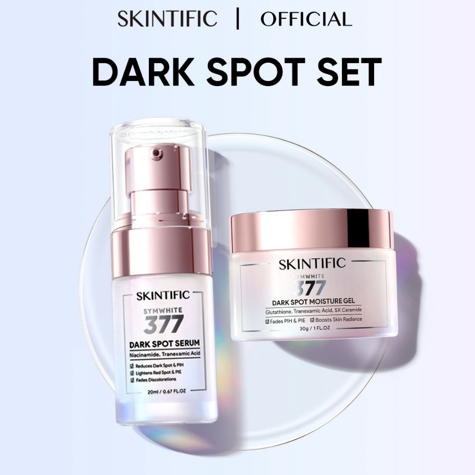 55 COD SKINTIFIC 2PCS Set Brightening  Anti Dark Spot Paket Skincare Symwhite 377 Serum  Symwhite 37