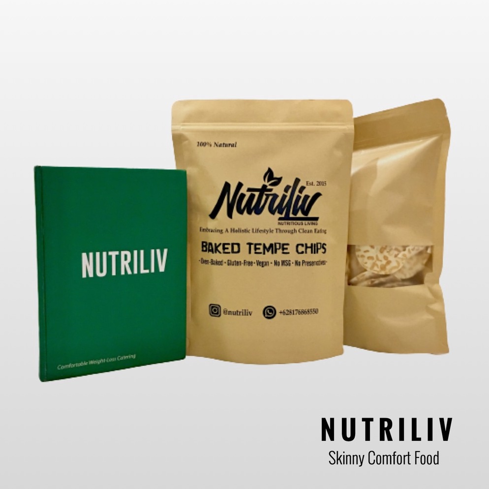 

GROSIR MURAH Nutriliv Baked Tempe Chips Keripik Tempe Panggang Sehat