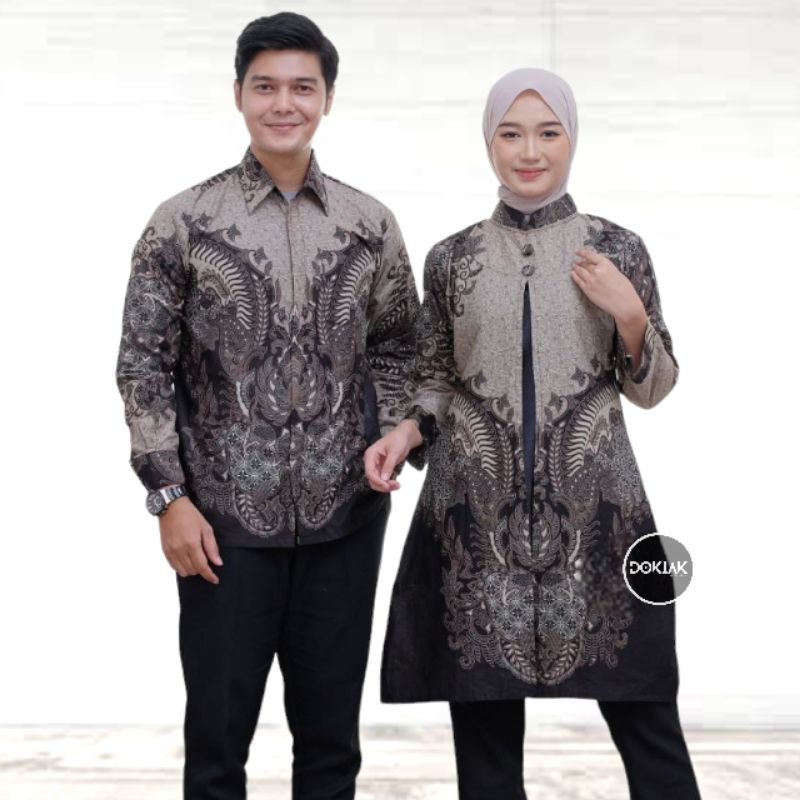 baju batik couple tunik kemeja model terbaru