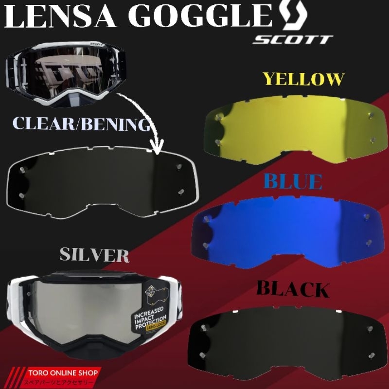 lensa goggle scott prospect - kaca goggle scott - mika goggle scott - lens scott prospect