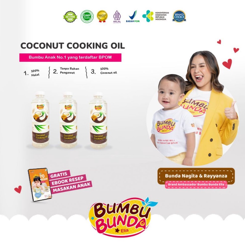 

GROSIR Bumbu Bunda Elia Coconut Cooking Oil Minyak MPASI BB Booster MPASI CCO VCO Lemak MPASI Minyak Bayi
