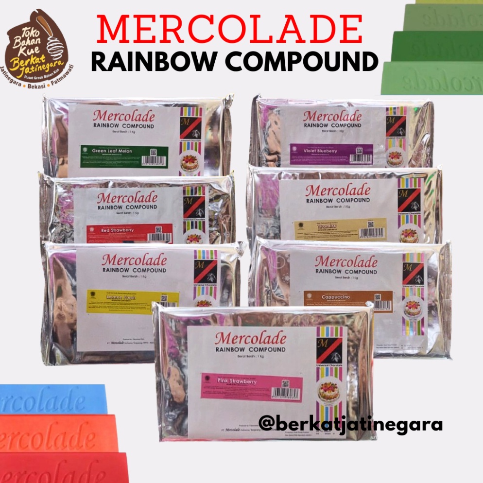 

READY STOK MERCOLADE COKLAT BATANG COKLAT BLOK WARNA WARNI RASA BUAH 1 KG