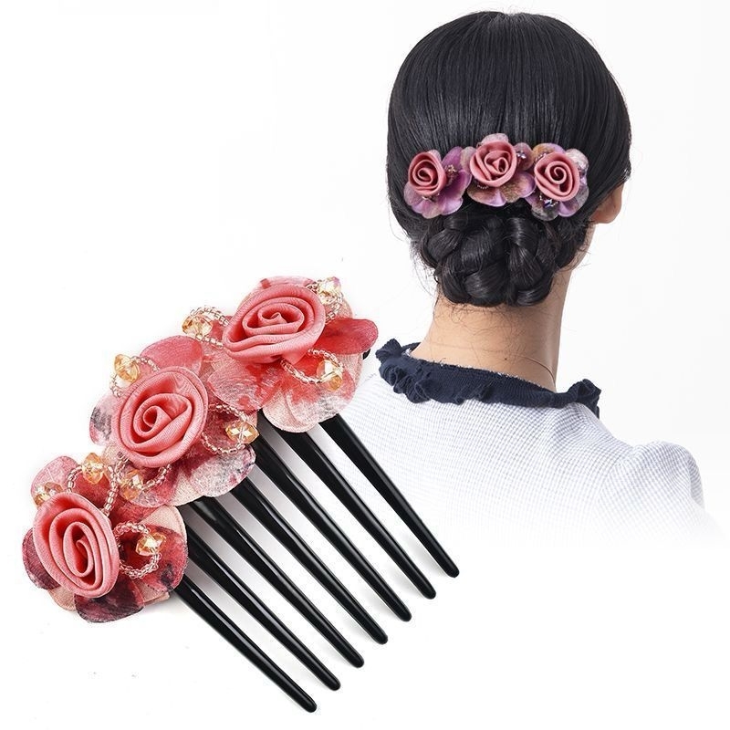 Jatayu 134 || Sirkam rambut tusuk konde sanggul 7 jari bunga mote fashion wanita