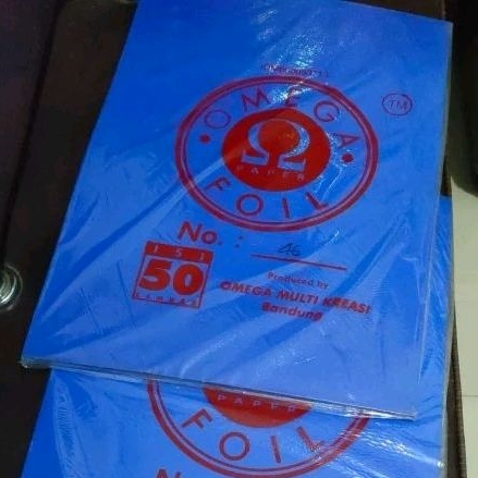

Kertas Cover Foil Omega Kover Karton Omega Foil