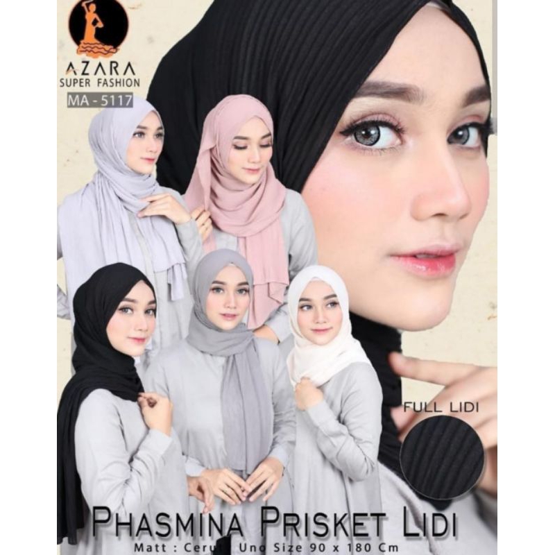 Hijab PASMINA PLISKET CERUTY PRODUK ORI AZARA Premium Jumbo 100% FOTO ASLI
