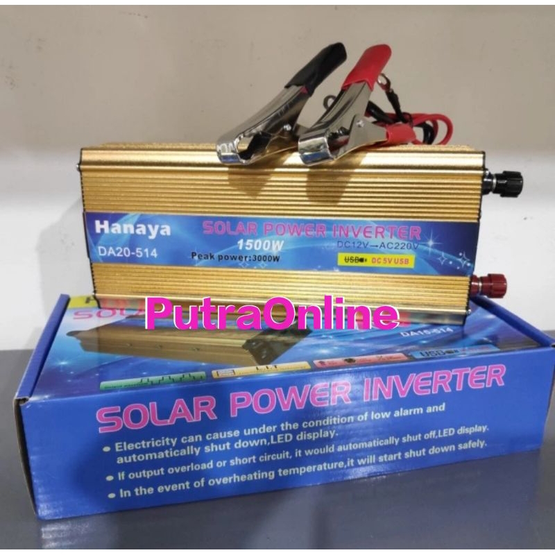 Power Inverter 1500 watt Hanaya / Inverter 1500wat Hanaya