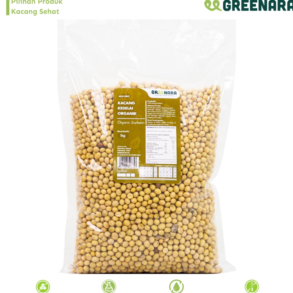 

KODE 77 Greenara Kacang Kedelai 1Kg Organic Soy Bean