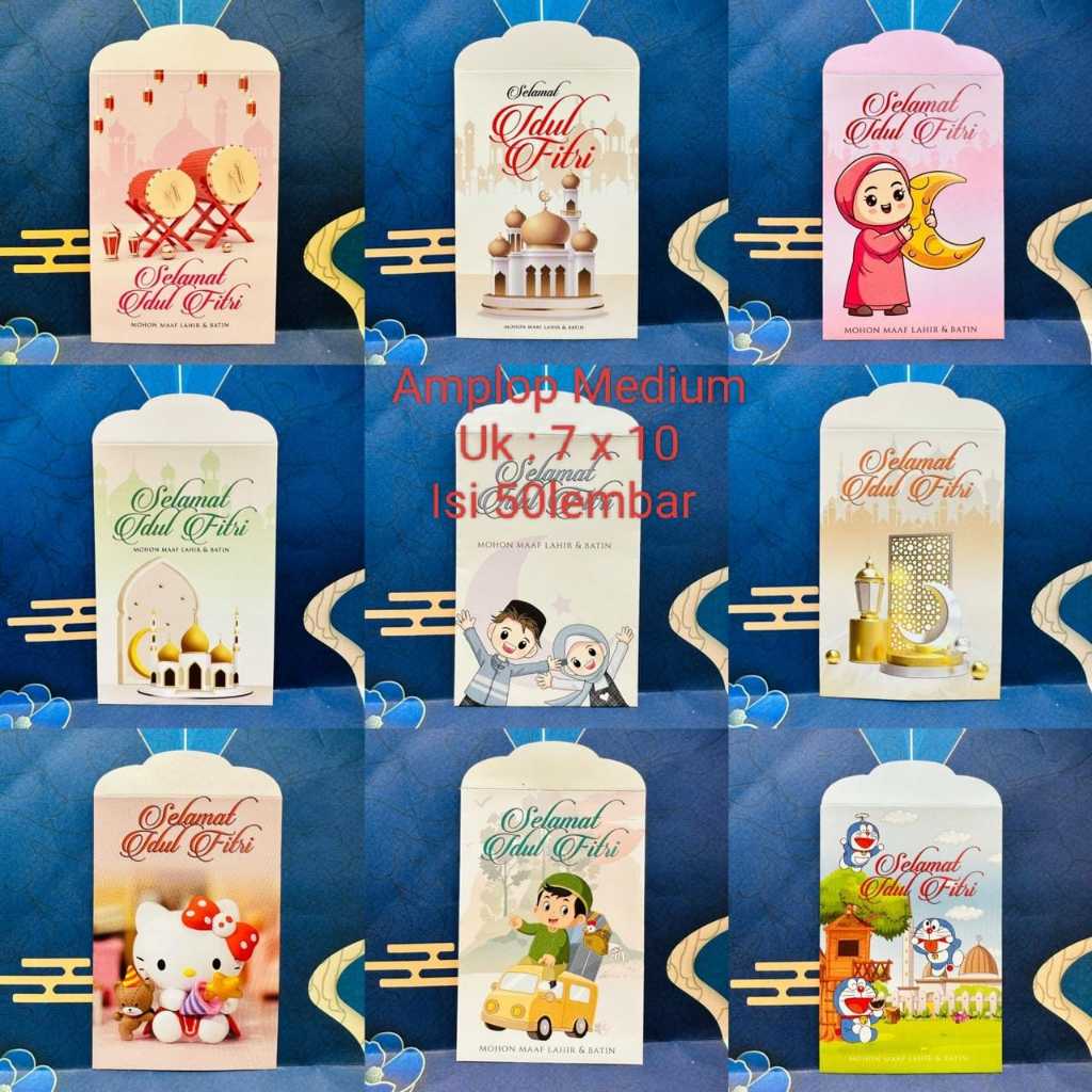 

Amplop Lebaran Hari Raya / Amplop Idul Fitri Mika isi 50 Lembar