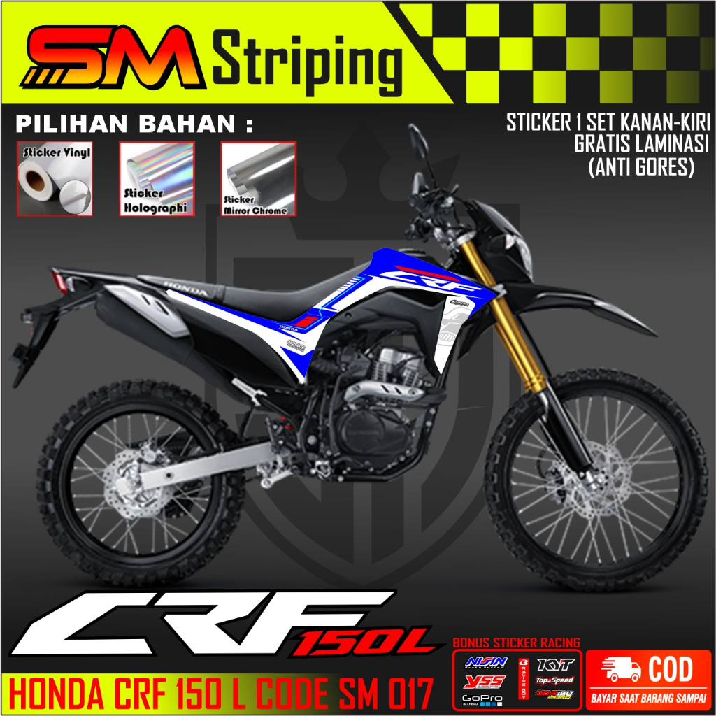 stiker MOTOR CRF 150 L SEMI  FULL BODY stiker honda crf 150 full body KEREN SM 017