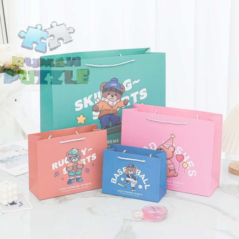 

Paper Bag Sports Bear | Goodie Bag | Tas Souvenir | Tas Ulang Tahun