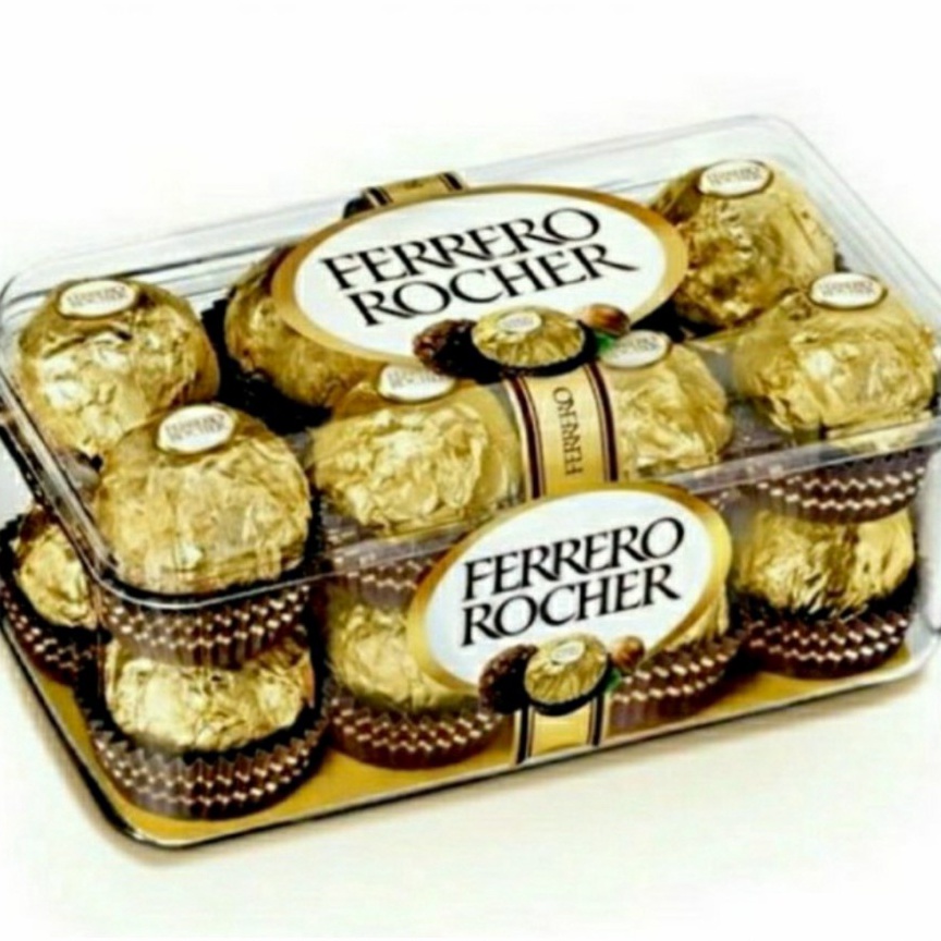 

GROSIR MURAH COKLAT FERRERO ROCHER ISI 16 FERERO CHOCOLATE T16 2GR