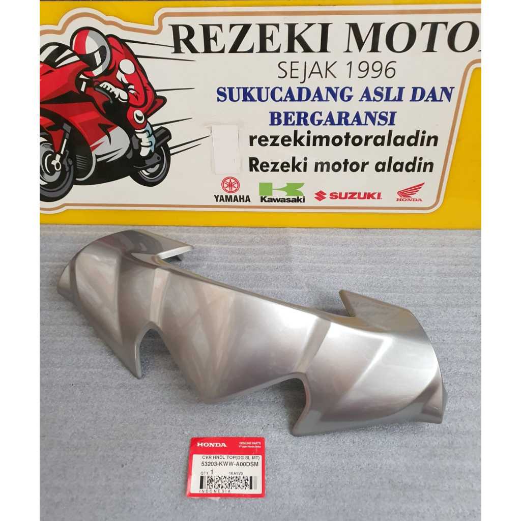 VISOR BATOK ATAS SILVER REVO ABSOLUTE 53203-KWW-A00DSM ASLI ORI HONDA