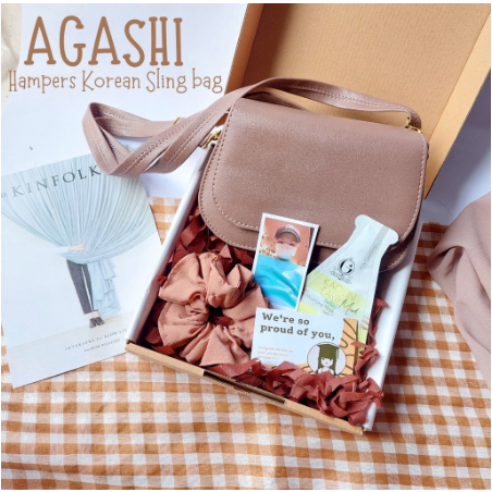 Hampers Tas Agashi | Giftbox Kado Birthday/Wisuda/Wedding / Parcel Mania Magelang