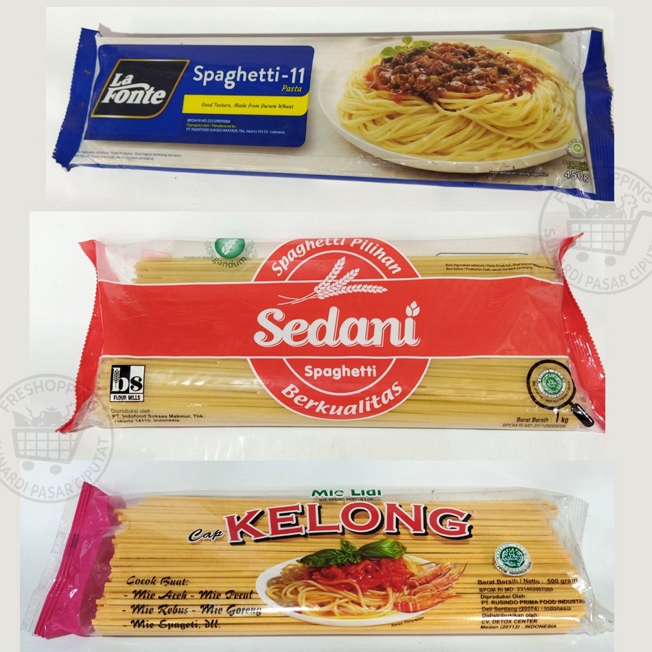 

GROSIR MURAH Lafonte Spaghetti Sedani spaghetti Mie Lidi Cap kelong