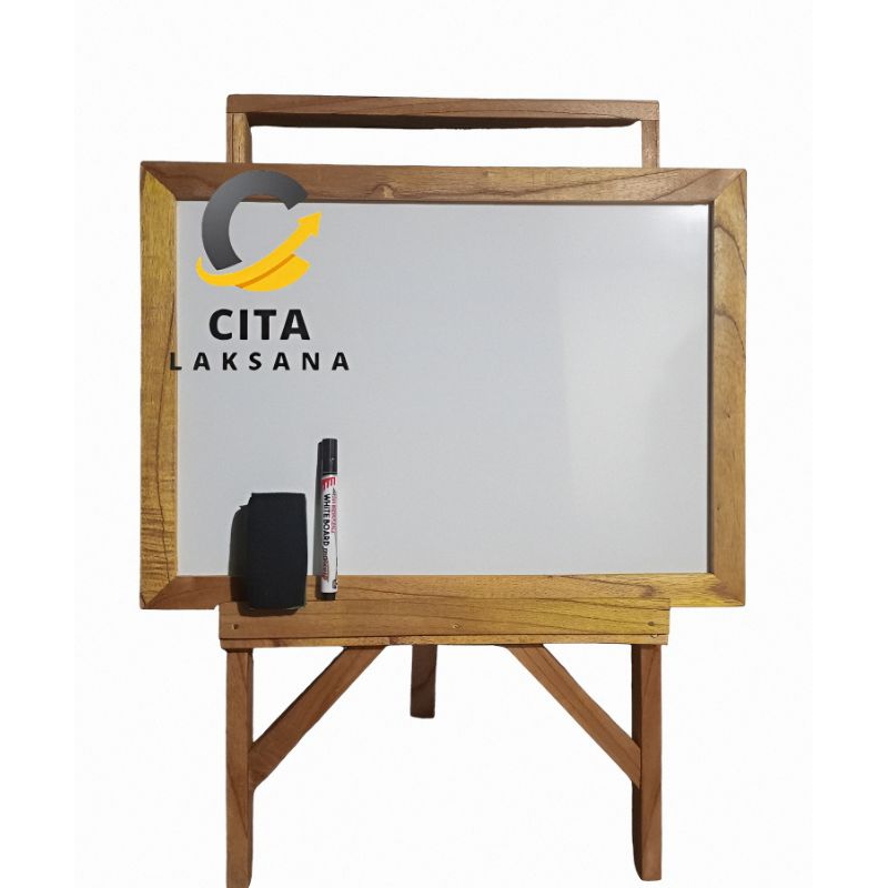 

whiteboard kecil 55x40 gratis spidol + penghapus