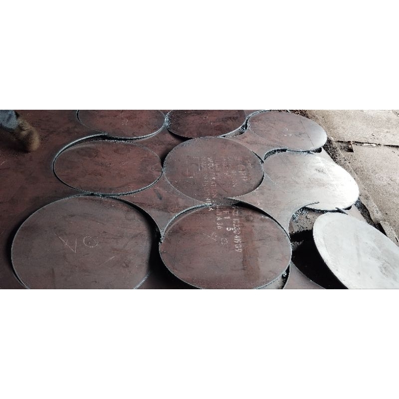 Plat besi bulat T. 20mm x dia. 150mm