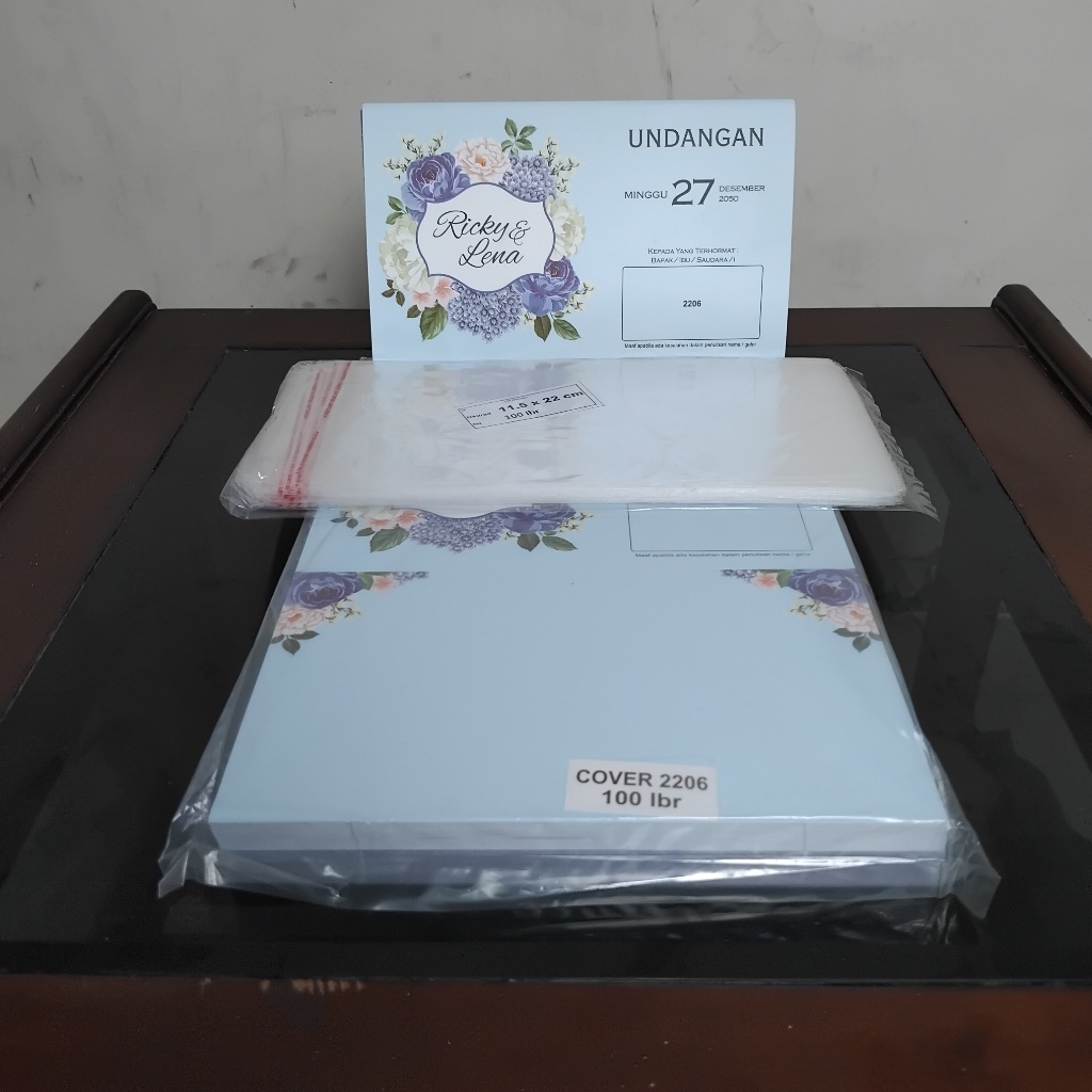 UNDANGAN ERBA 2206 + PLASTIK OPP ISI 100