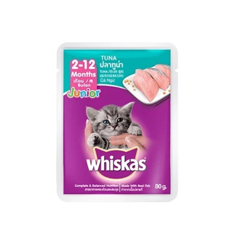 Whiskas Junior Makanan Kucing Basah Anakan