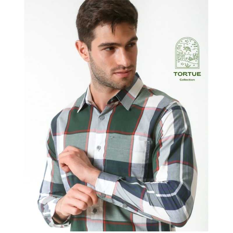 Kemeja Pria Kotak kotak katun M' Duties