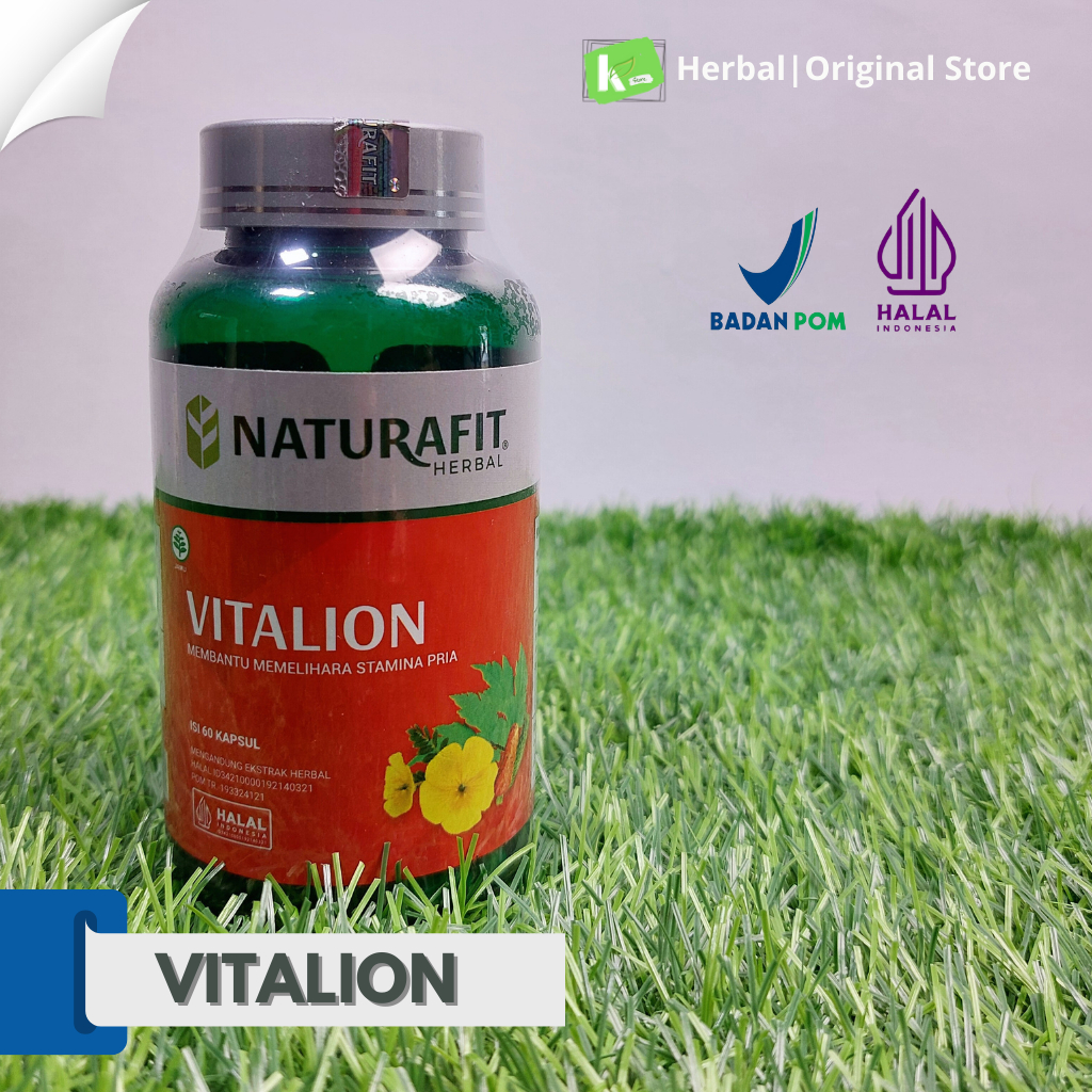 VITALION Kapsul Herbal Memelihara Stamina Pria 100% Alami Tanpa Bahan Kimia