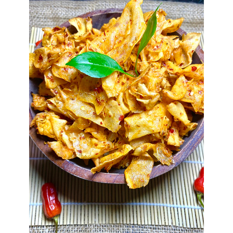 

Keripik Singkong Kriwil pedas asin 500gr