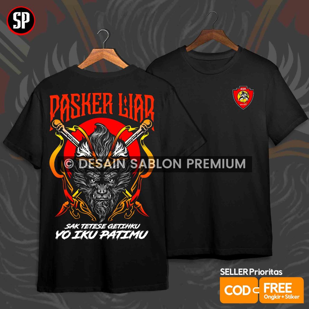 Kaos IKSPI Kera Sakti PASKER LIAR 1980 Edisi Terbaru / Sablon Plastisol Injek Premium Distro / KS Ga