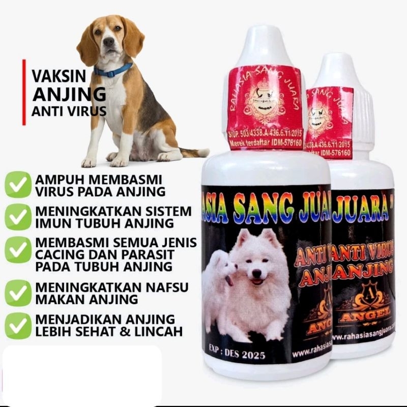 VAKSIN ANJING AMPUH MEMBASMI VIRUS PADA ANJING 30ML