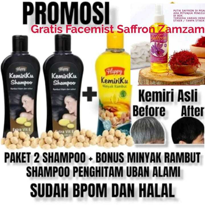 Shampoo Kemiriku Penghilang uban Gratis Minyak Kemiriku