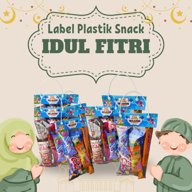 

Plastik Label Snack lebaran/bingkisan idhul fitri/plastik idul fitri