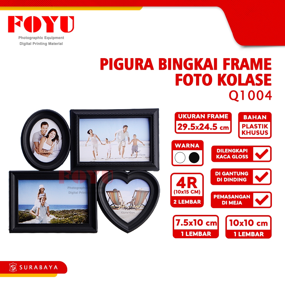 Pigura Bingkai Frame Foto Kolase Multi Photo Q1004