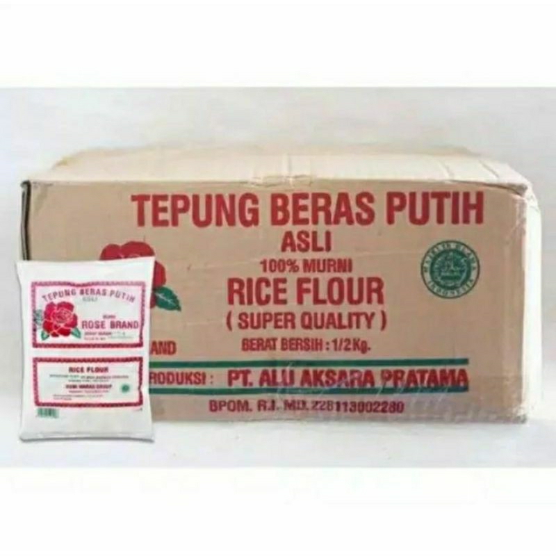 

Tepung beras Rose brand 1karton