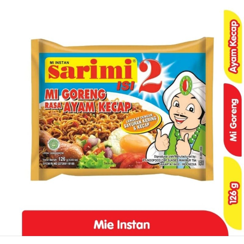 

Sarimi Isi 2 Mie Instan Goreng Ayam Kecap 126 g