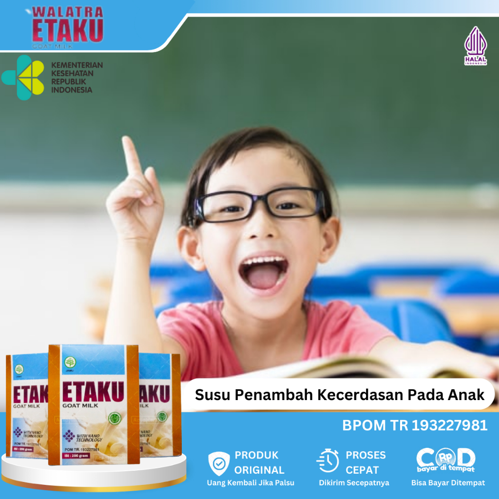 

Susu Untuk Kecerdasan Otak, Susu Penambah Daya Ingat Anak, Vitamin Untuk Otak Anak, Susu Daya Tangkap Anak Cepat, Suplemen Pencerdas Otak Anak, Nutrisi Untuk Otak Anak, Susu Untuk Meningkatkan Kecerdasan Otak Dengan Susu Etaku Goat Milk 100% Original