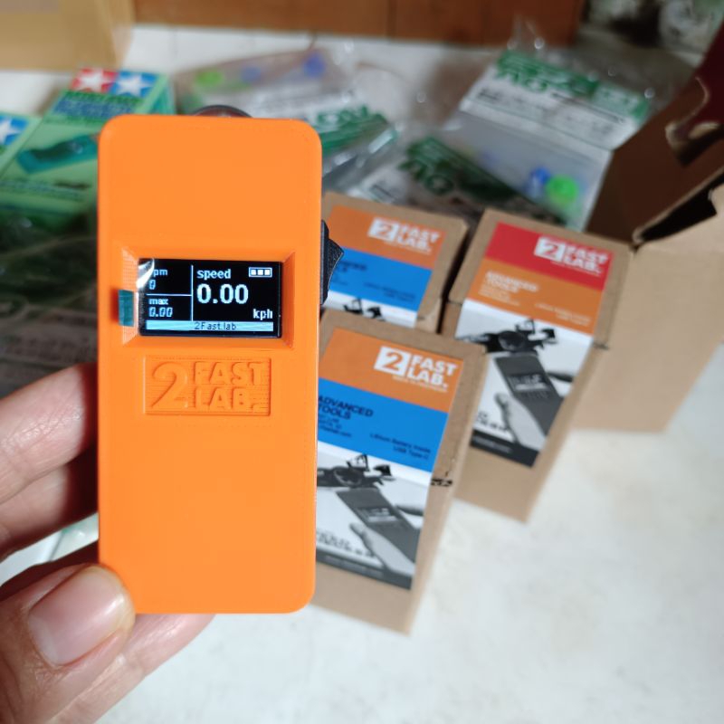 SPEED CHECKER BY 2 FAST LAB UNTUK TAMIYA MINI 4WD , pengukur kecepatan mm ini 4wd (WARNA RANDOM)