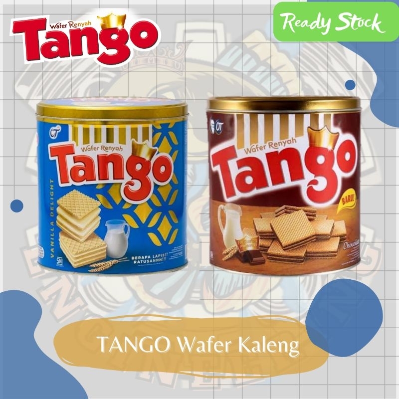 

PROMO Spesial Natal & Tahun Baru‼️TANGO Wafer Kaleng | Cokelat & Vanilla @290g