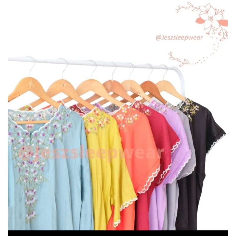 daster bordir katun rayon